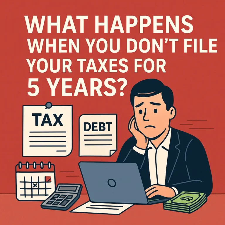 What Happens When You Do Not File Your Taxes for 5 Years?